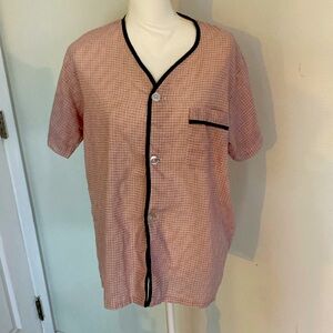 Vintage Chelsea short sleeve v neck shirt M bowling
